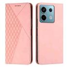 For Xiaomi Redmi Note 13 Pro 4G Global Diamond Splicing Skin Feel Magnetic Leather Phone Case(Rose Gold) - 1