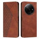 For Xiaomi Redmi A3 Diamond Splicing Skin Feel Magnetic Leather Phone Case(Brown) - 1
