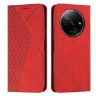 For Xiaomi Redmi A3 Diamond Splicing Skin Feel Magnetic Leather Phone Case(Red) - 1