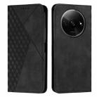 For Xiaomi Redmi A3 Diamond Splicing Skin Feel Magnetic Leather Phone Case(Black) - 1