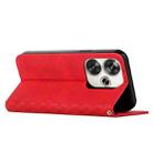 For Xiaomi Redmi Turbo 3 Diamond Splicing Skin Feel Magnetic Leather Phone Case(Red) - 3
