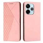 For Xiaomi Redmi 13 4G Diamond Splicing Skin Feel Magnetic Leather Phone Case(Rose Gold) - 1