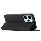 For Xiaomi Redmi 13 4G Diamond Splicing Skin Feel Magnetic Leather Phone Case(Black) - 3