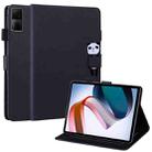 For Xiaomi Redmi Pad 2022 Cartoon Buckle Leather Tablet Case(Black) - 1