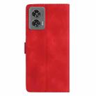For Motorola Edge 50 Fusion Flower Butterfly Embossing Pattern Leather Phone Case(Red) - 3
