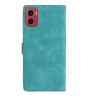 For Motorola Moto G05 Flower Butterfly Embossing Pattern Leather Phone Case(Sky Blue) - 3