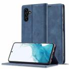 For Samsung Galaxy A24 4G LC.IMEEKE Strong Magnetism Ultra-thin Matte Leather Phone Case(Blue) - 1