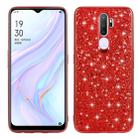 For OPPO A11 Glitter Powder Shockproof TPU Protective Case(Red) - 1