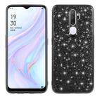 For OPPO A11 Glitter Powder Shockproof TPU Protective Case(Black) - 1