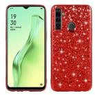 For OPPO Realme 5 Glitter Powder Shockproof TPU Protective Case(Red) - 1