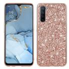 For OPPO Reno3 Glitter Powder Shockproof TPU Protective Case(Rose Gold) - 1