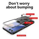 For Samsung Galaxy Z Flip7 CD Texture Magnetic Holder Phone Case(Red) - 3