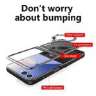 For Samsung Galaxy Z Flip7 CD Texture Magnetic Holder Phone Case(Blue) - 3