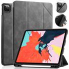 For iPad Pro 11 (2020) DG.MING See Series Horizontal Flip Leather Tablet Case ，with Holder & Pen Tray(Gray) - 1
