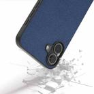 For iPhone 16 ABEEL Genuine Leather Luolai Series Phone Case(Dark Blue) - 3