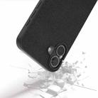 For iPhone 16 ABEEL Genuine Leather Luolai Series Phone Case(Black) - 3