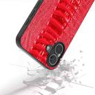 For iPhone 16 ABEEL Genuine Leather Weilai Series Phone Case(Red) - 3