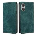 For CUBOT P60 RFID Anti-theft Brush Magnetic Leather Phone Case(Green) - 1