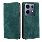 For Infinix Note 30 VIP 5G RFID Anti-theft Brush Magnetic Leather Phone Case(Green) - 1