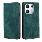 For For Infinix GT 10 Pro 5G RFID Anti-theft Brush Magnetic Leather Phone Case(Green) - 1