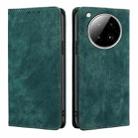 For Infinix Zero 40 4G RFID Anti-theft Brush Magnetic Leather Phone Case(Green) - 1