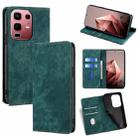 For Infinix Note 50s 5G RFID Anti-theft Brush Magnetic Leather Phone Case(Green) - 1