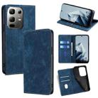 For Infinix Note 50x 5G RFID Anti-theft Brush Magnetic Leather Phone Case(Blue) - 1