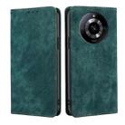 For Realme 11 5G RFID Anti-theft Brush Magnetic Leather Phone Case(Green) - 1