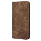 For Realme P3 Ultra 5G RFID Anti-theft Brush Magnetic Leather Phone Case(Brown) - 2