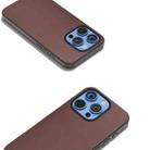 For iPhone 16 Pro Max ABEEL Genuine Leather Xiaoya Series Phone Case(Coffee) - 3