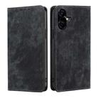 For Tecno Pova Neo 3 RFID Anti-theft Brush Magnetic Leather Phone Case(Black) - 1