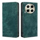 For Tecno Camon 30 RFID Anti-theft Brush Magnetic Leather Phone Case(Green) - 1