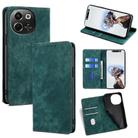 For Tecno Pova 6 Neo 5G RFID Anti-theft Brush Magnetic Leather Phone Case(Green) - 1