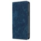 For Tecno Spark 30 4G RFID Anti-theft Brush Magnetic Leather Phone Case(Blue) - 2