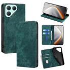 For Tecno Pova 7 Pro RFID Anti-theft Brush Magnetic Leather Phone Case(Green) - 1