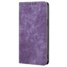 For Sharp Aquos R9 RFID Anti-theft Brush Magnetic Leather Phone Case(Purple) - 2