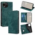 For Sharp Aquos R10 RFID Anti-theft Brush Magnetic Leather Phone Case(Green) - 1