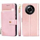 For Realme 11 5G Zipper Bag Leather Phone Case(Rose Gold) - 1