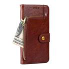 For Realme 11 Pro / 11 Pro+ 5G Zipper Bag Leather Phone Case(Brown) - 3