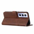For Realme C65 4G Stitching Calf Texture Buckle Leather Phone Case(Brown) - 3