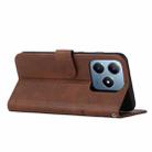 For Realme C63 Stitching Calf Texture Buckle Leather Phone Case(Brown) - 3