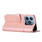 For Realme C63 Stitching Calf Texture Buckle Leather Phone Case(Rose Gold) - 3