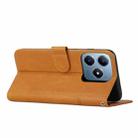 For Realme C63 Stitching Calf Texture Buckle Leather Phone Case(Yellow) - 3