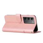 For Realme C75 / V60 Pro Stitching Calf Texture Buckle Leather Phone Case(Rose Gold) - 3