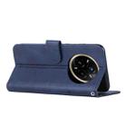 For Realme 14 Pro+ Stitching Calf Texture Buckle Leather Phone Case(Blue) - 3