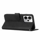 For Realme 14 / P3 5G / 14T 5G Stitching Calf Texture Buckle Leather Phone Case(Black) - 3