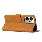 For Realme 14 / P3 5G / 14T 5G Stitching Calf Texture Buckle Leather Phone Case(Yellow) - 3