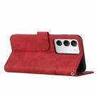For Realme C71 4G Stitching Calf Texture Buckle Leather Phone Case(Red) - 3