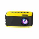 T20 320x240 400 Lumens Basic Version Portable Home Theater LED HD Digital Projector, Plug Type:UK Plug(Yellow) - 1