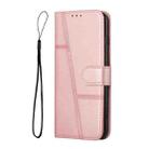 For Xiaomi Redmi  13 4G Stitching Calf Texture Buckle Leather Phone Case(Rose Gold) - 2